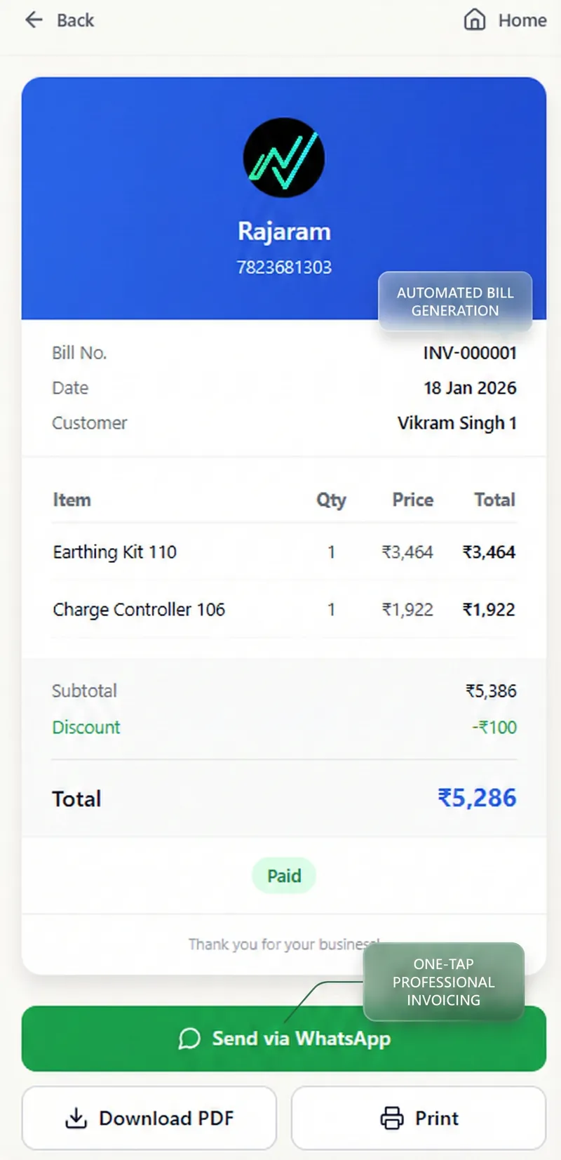 Professional Invoicing